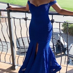 Blue fashion nova evening gown